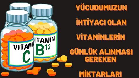 Günlük Vitamin İhtiyacı: Sağlıklı Yetişkinler İçin Önerilen Miktarlar